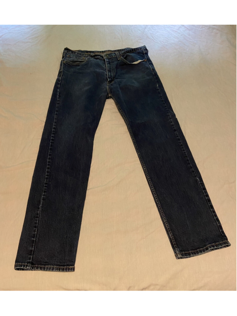 LEVI LEVIS 505 REGULAR FIT MEN'S JEANS SIZE 38 X 34 RED TAB GUC